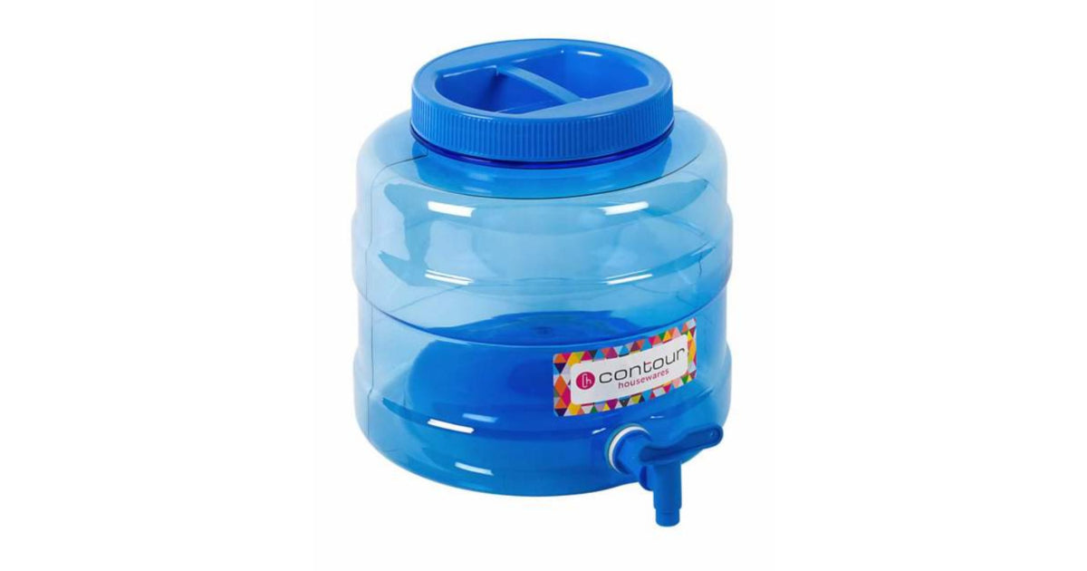 10 Litre Transparent Blue Water Canister