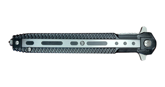 black-silver-folding-compact-knife-new image 1