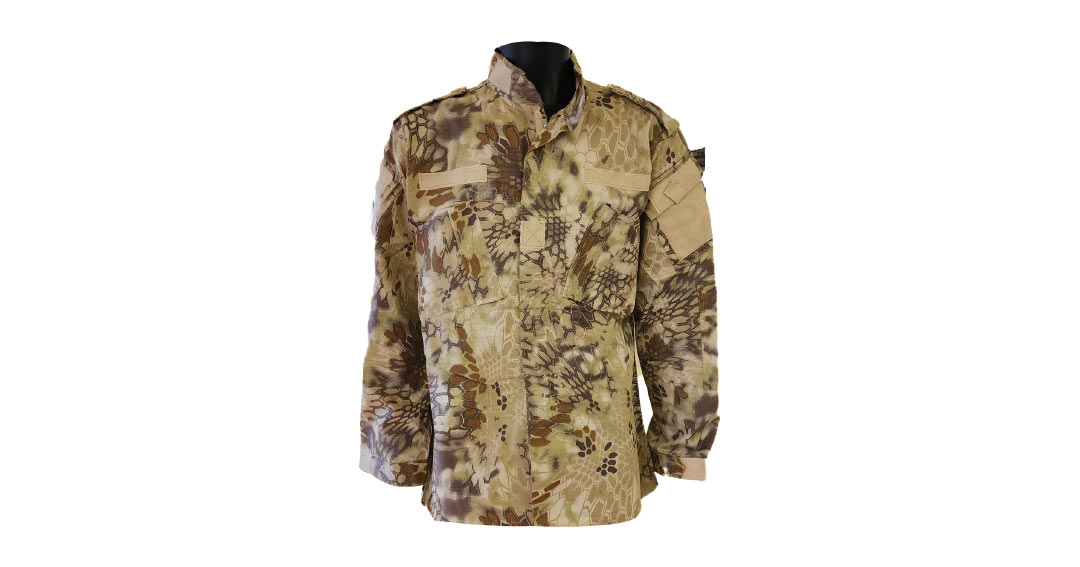 Brown Snake Camo Long Sleeve Shirt