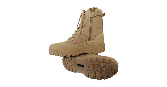 Beige Combat Swat Boots - NEW