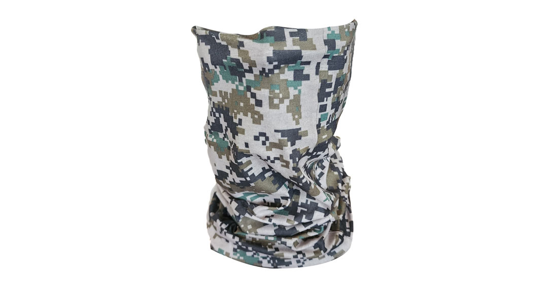 Dark Digital Green Grey Camo Buff