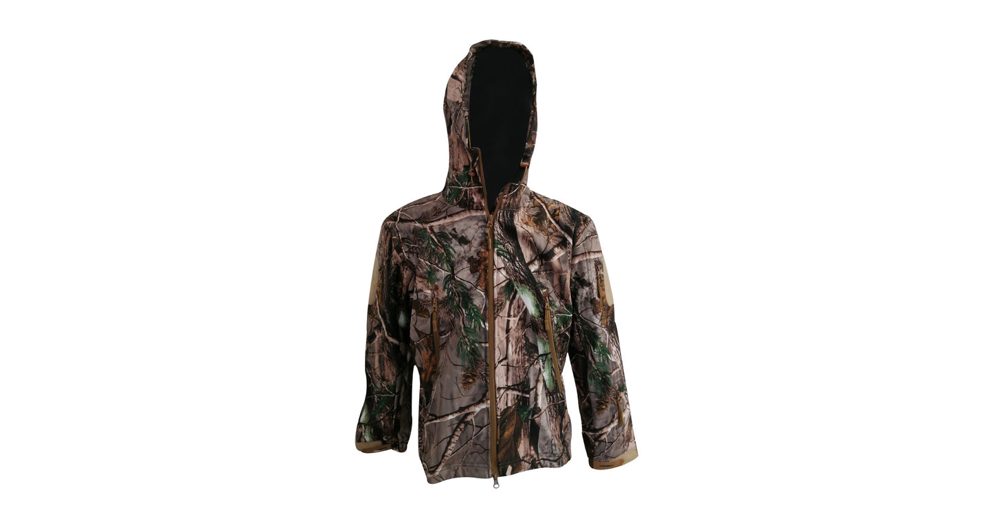 Deep Forest Soft-Shell Jacket with Hood