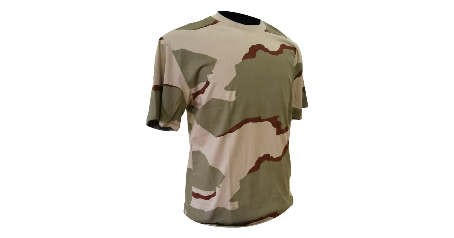 Desert Camo Cotton T-Shirt - NEW