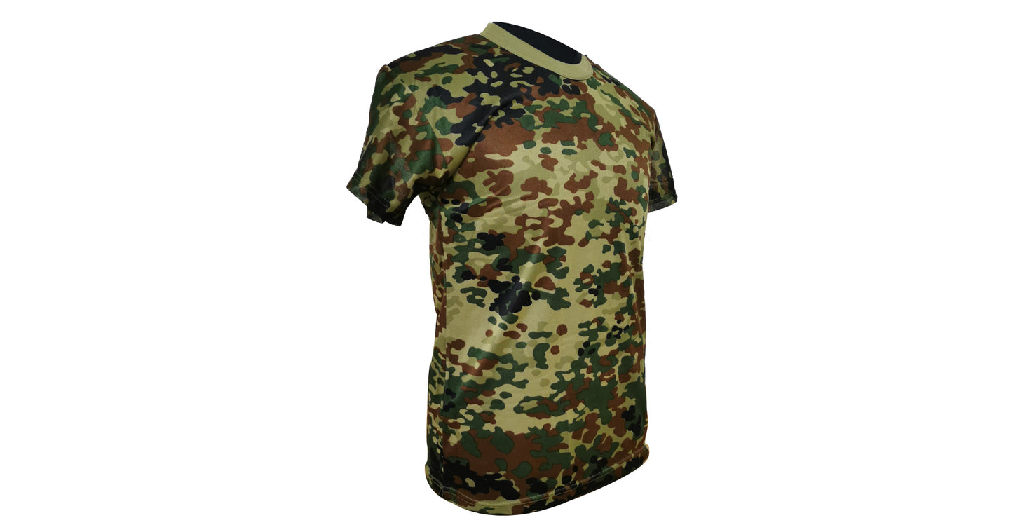Flecktarn Camo Polyester T-Shirt - NEW