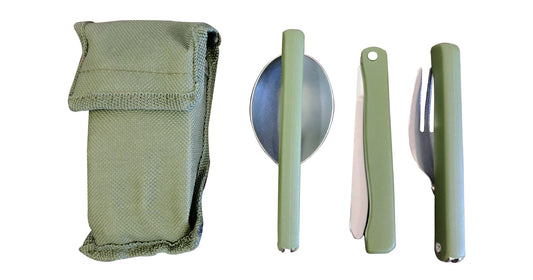 cutlery-set-with-pouch-olive-green image 1