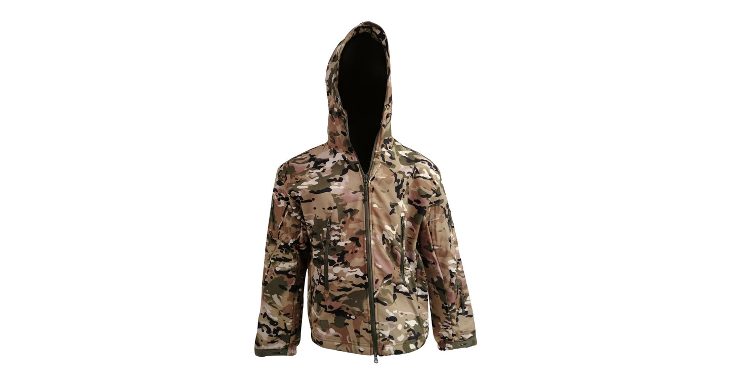 Multicam Soft-Shell Jacket with Hood
