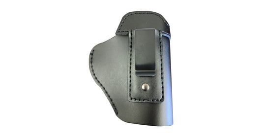 pu-black-leather-clip-on-holster image 1