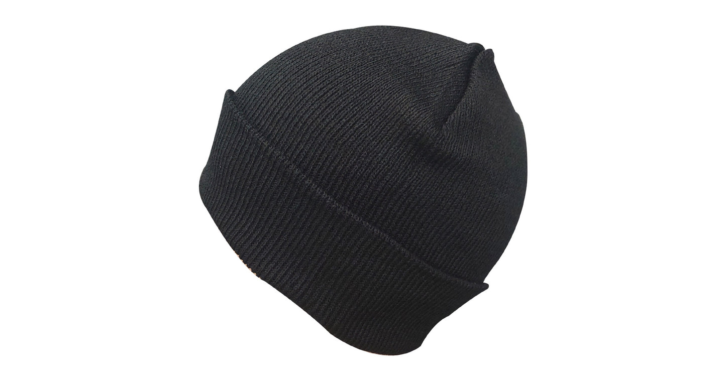 plain-black-beanie-new image 1
