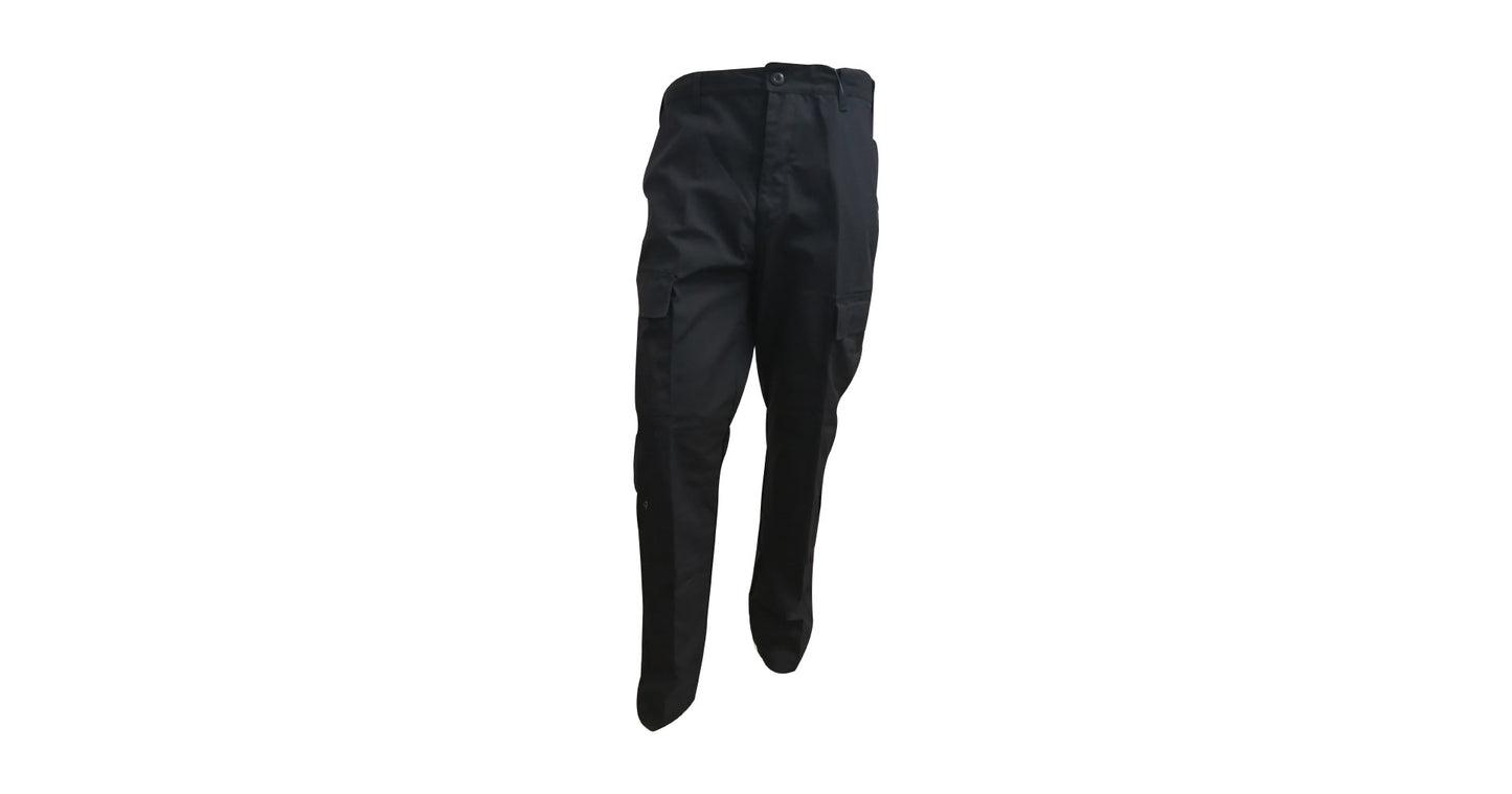 Plain Black Combat Trouser