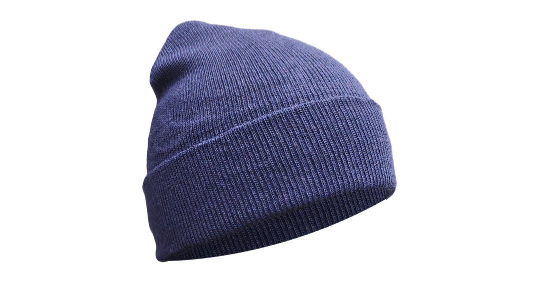 Plain Navy Beanie