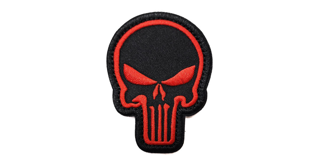 Punisher Black & Red Patch