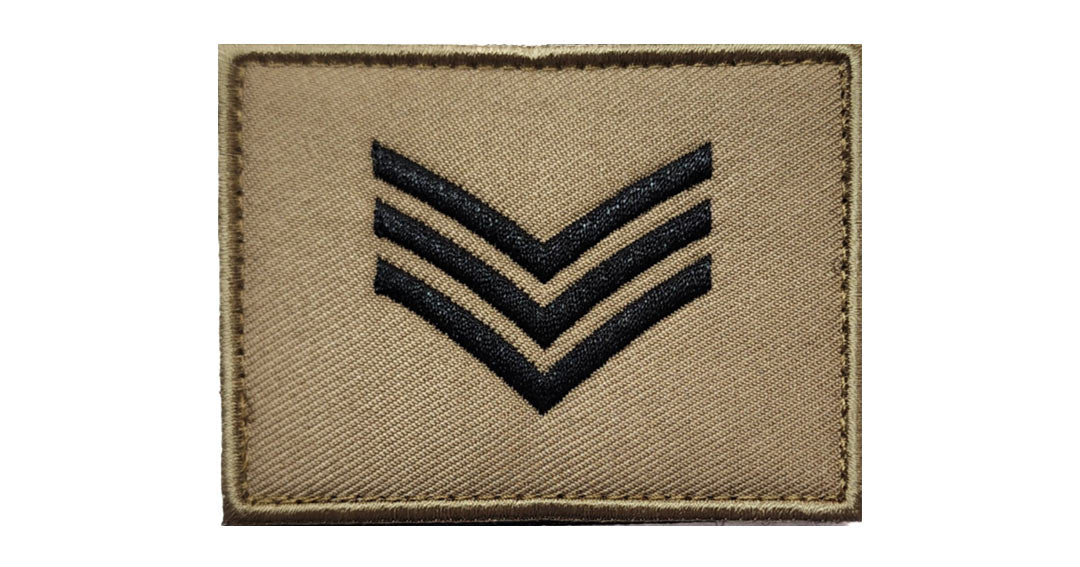 Sergeant Rank Patch Khaki