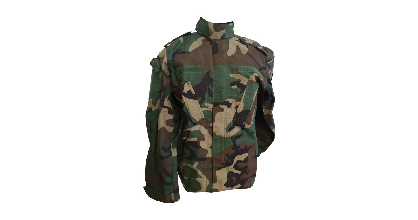 Woodland Camo Long Sleeve Shirt - NEW
