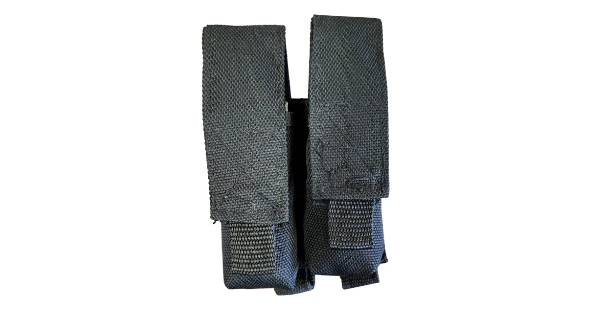 Black Molle Magazine Pouch Double (9mm)