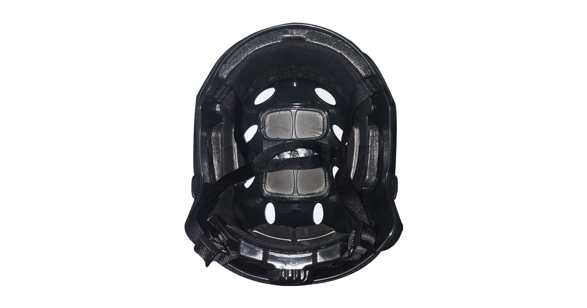 black-plastic-airsoft-helmet image 2