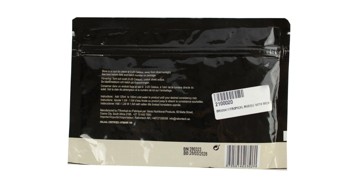 Tropical Muesli with Milk (170g)