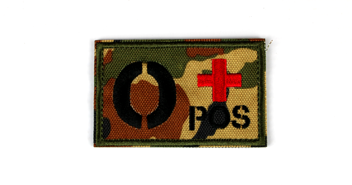 Dark Camo Blood Patch O Positive