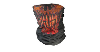 Multifunctional Black and Red Skull Buff