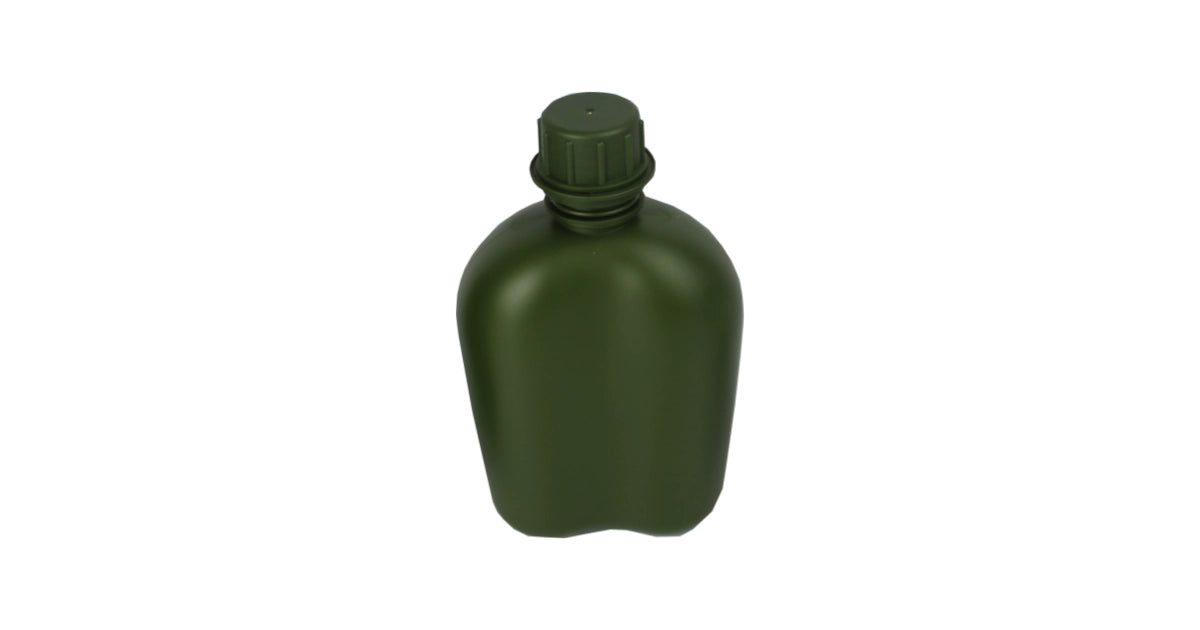 1 Litre Water Bottle with Mug and Green Pouch