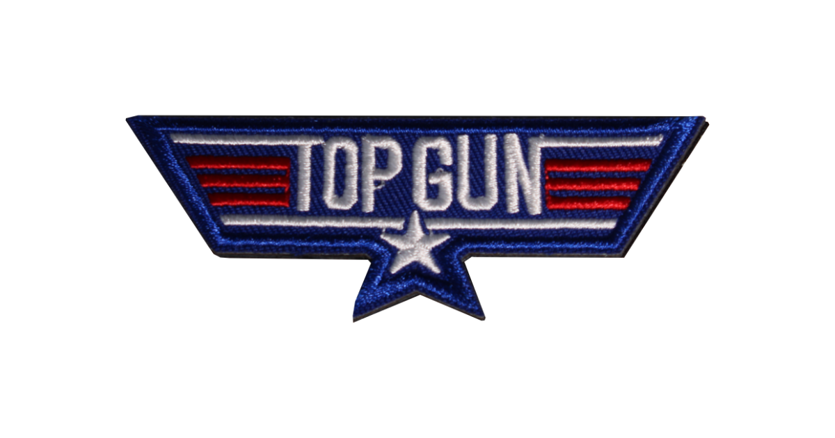 Top Gun Wings Embroidered Patch