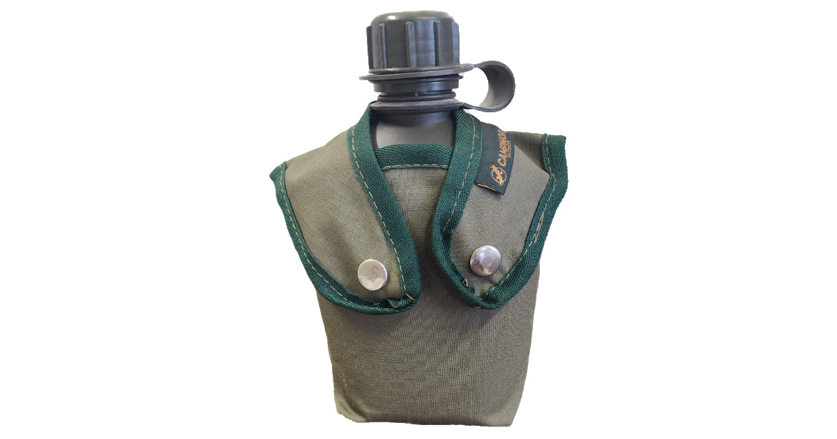 1-litre-water-bottle-with-canvas-pouch image 0