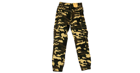 Black & Beige Camo Cargo Trouser (Kids)