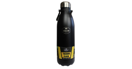 BISON- XL BOTTLE WITH HANDLE 1.5L -BLACK