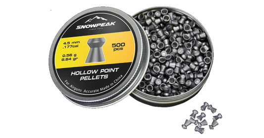 Snowpeak Hollow Point Pellet – 500pcs (4.5mm)