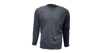 Black Cotton Long Sleeve T-Shirt