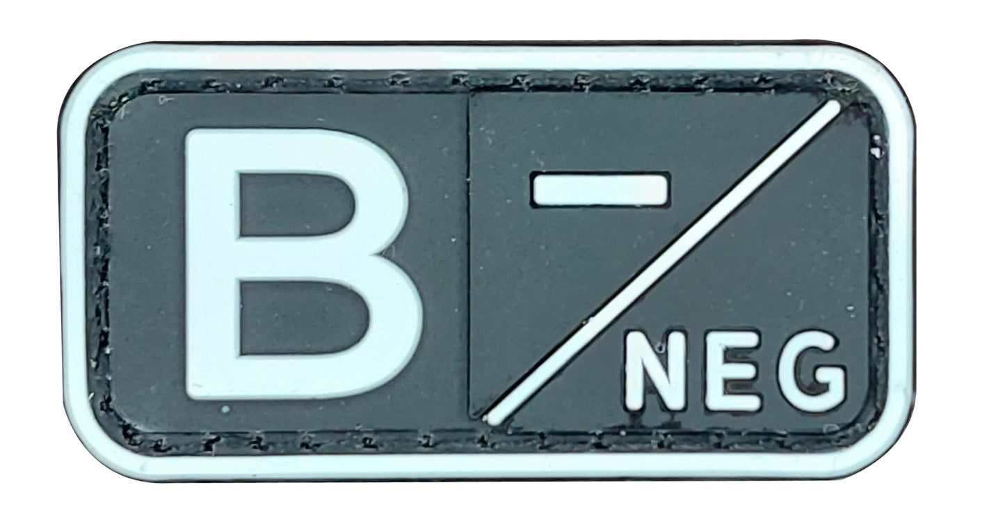 Blood Group B Negative Patch - NEW