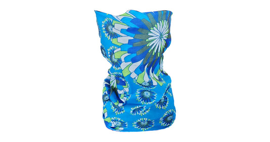 Blue and Green Flower Buff