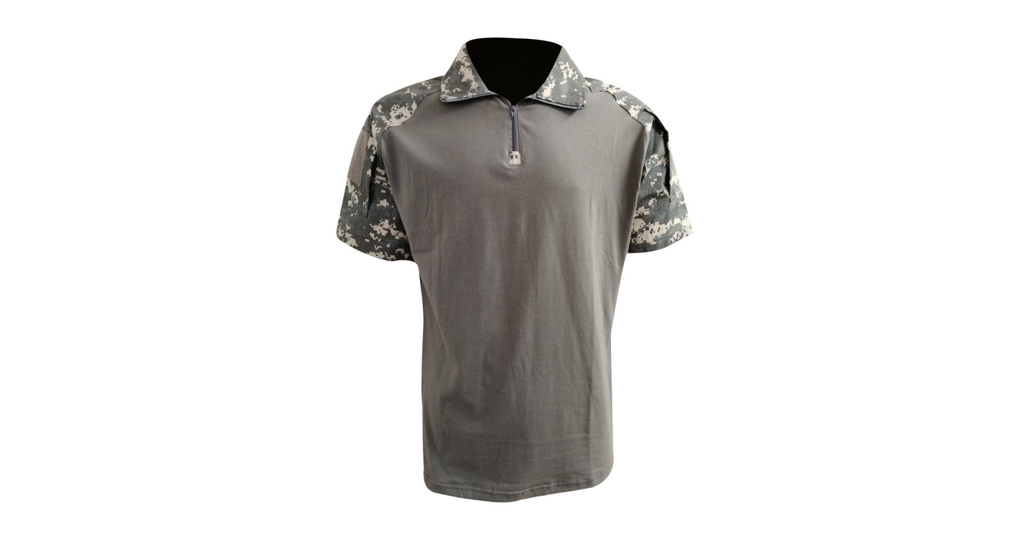 Digital Grey Camo Golf Shirt (Slim Fit)