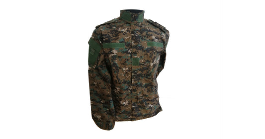 Digital Woodland Camo Long Sleeve Shirt - NEW