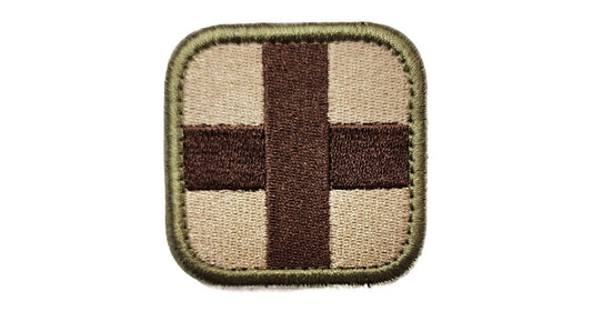 First Aid Khaki Brown Patch