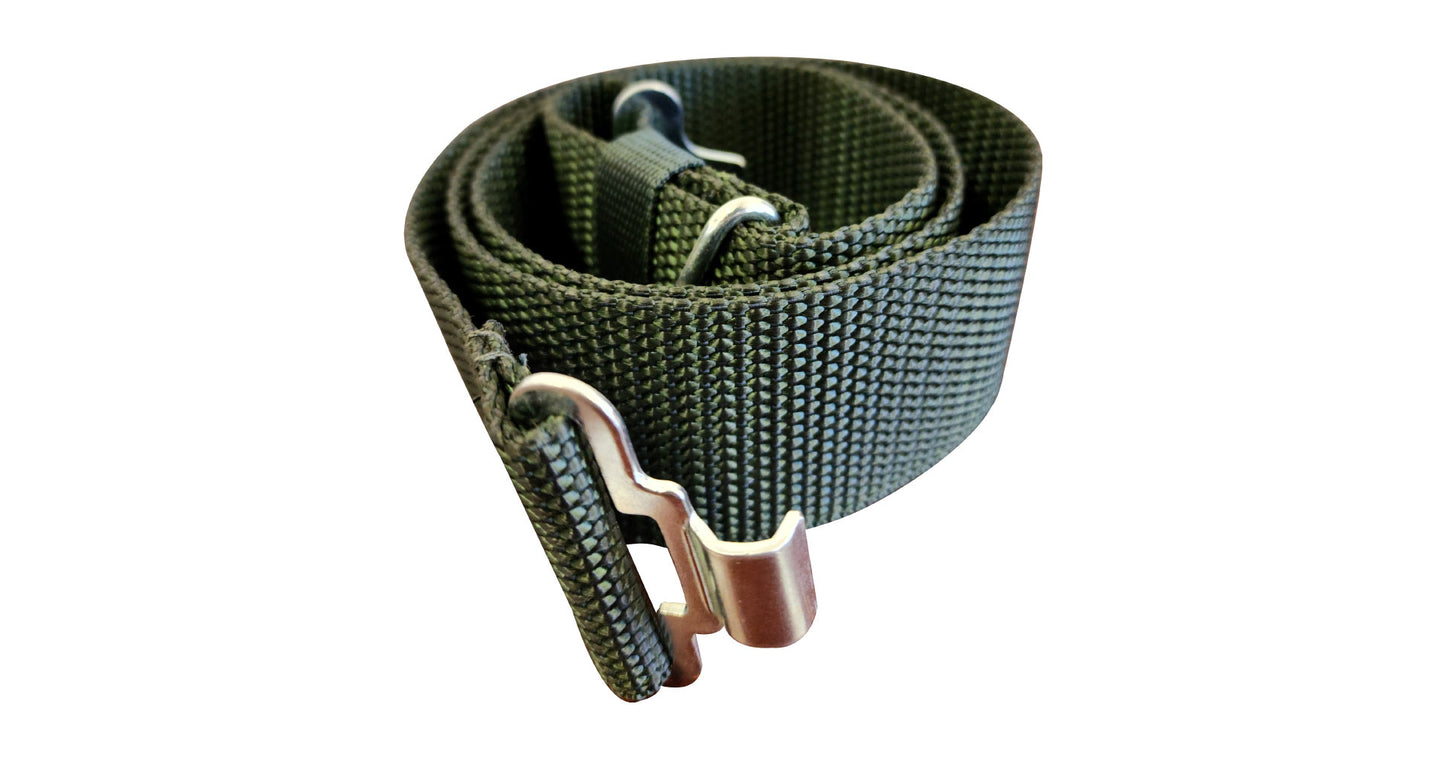 Nylon Web Belt 120cm 57mm (Black)