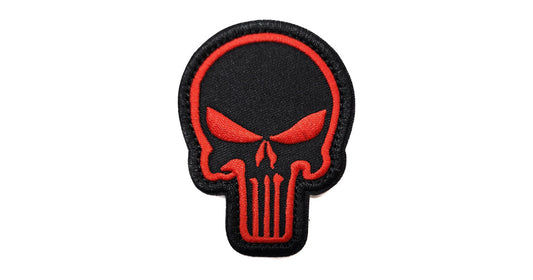 Punisher Black & Red Patch