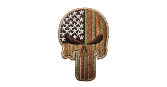 Punisher Khaki and Brown Patch