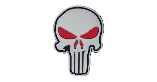 Punisher White & Red Patch - NEW