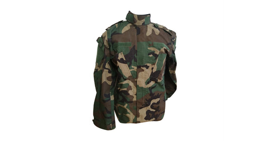 Woodland Camo Long Sleeve Shirt - NEW