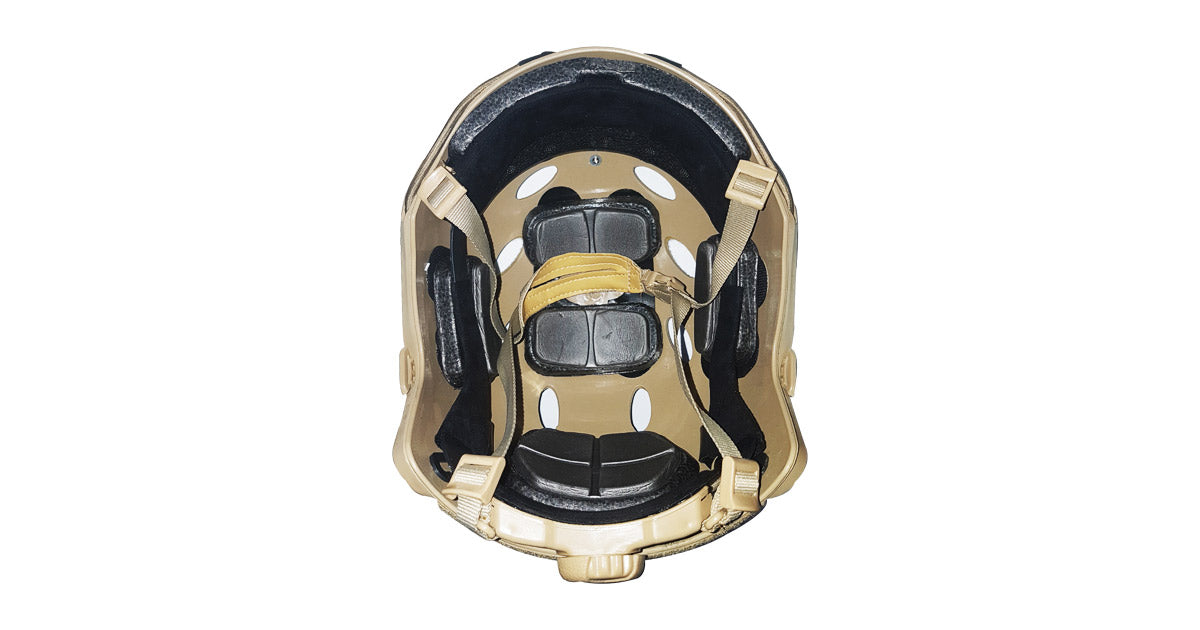 beige-plastic-airsoft-helmet image 2