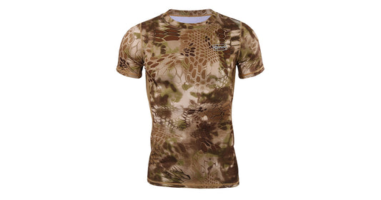 Yellow Rattlesnake Camo T-Shirt (Stretchy Material) - NEW