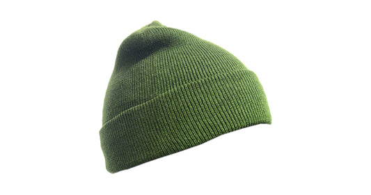 Green Wool Beanie