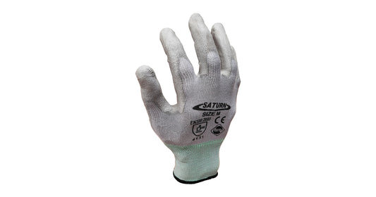 Grey Saturn PU Gloves image 1