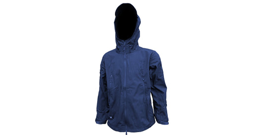 Navy-blue-soft-shell-jacket image 0