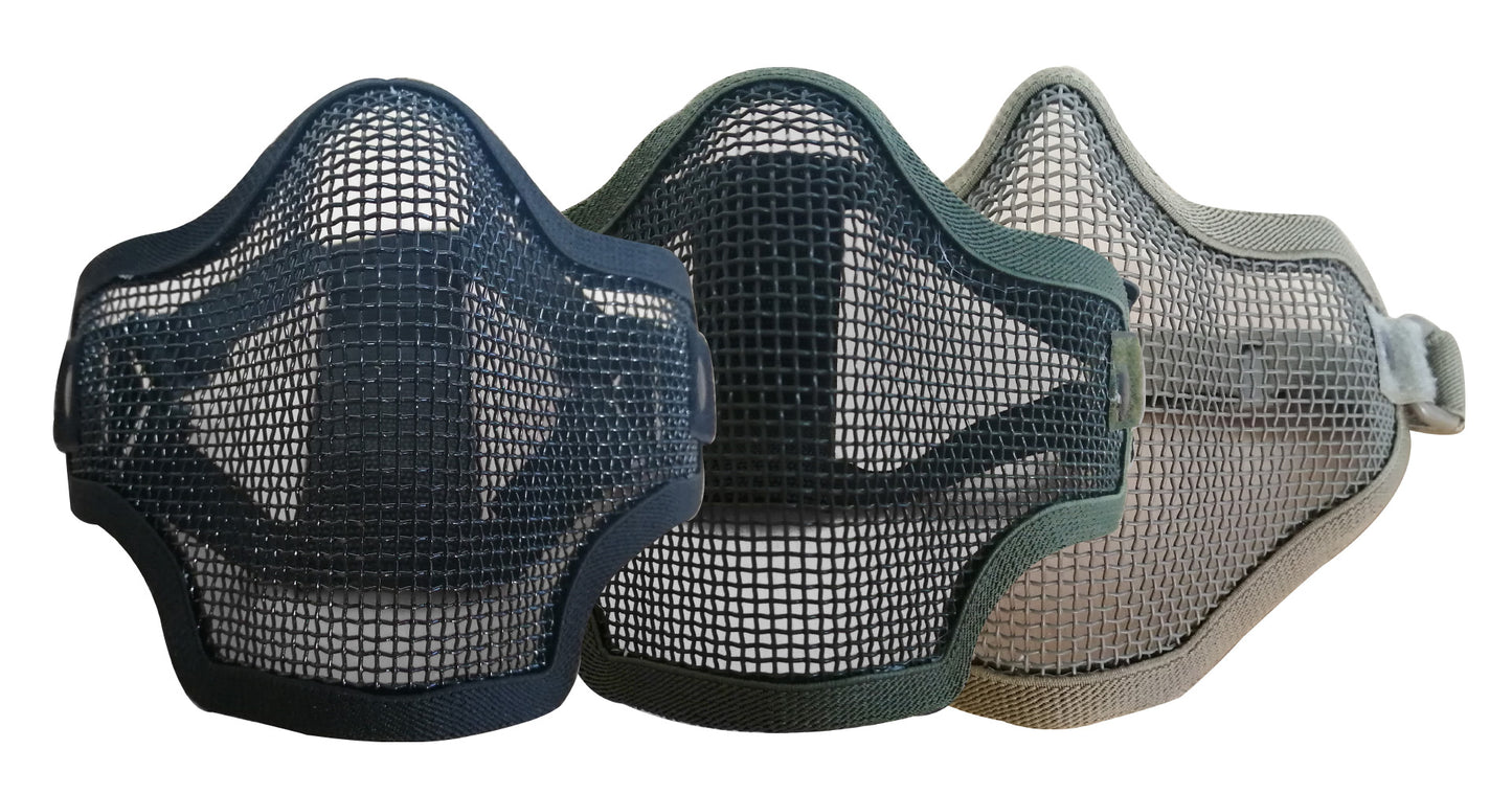 Metal Mesh Half Mask (Various Colours)