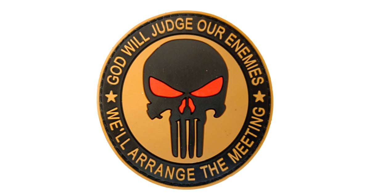 Punisher Judge Our Enemies Beige and Black image 0