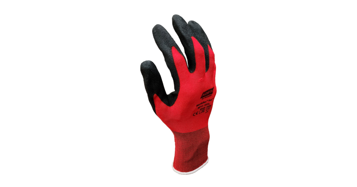 Red/Black Goldex PU Coated Gloves image 2