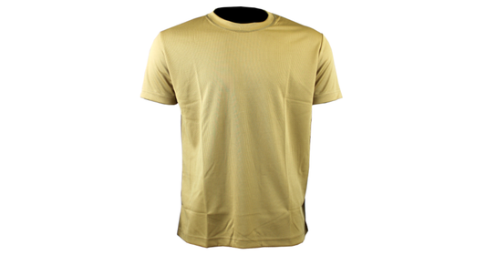 Beige Cotton T-Shirt Stretch