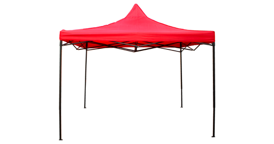 Red Nylon Gazebo 3x3m