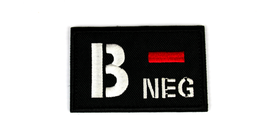 Black Blood Patch B Negative